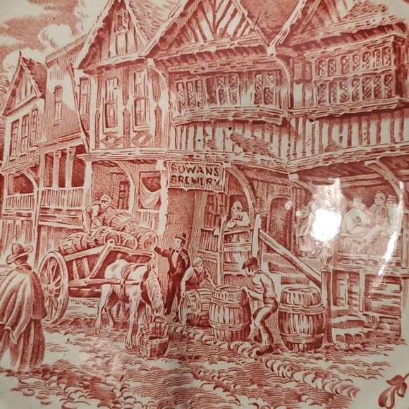 Royal Tudor Ware Ironstone coaching taverns plate set - Picture 2 of 5
